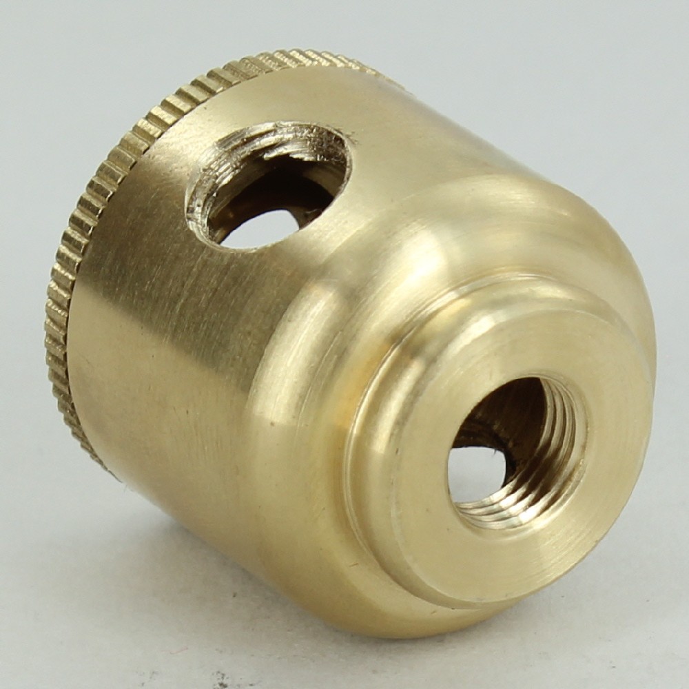 NEW-OLD STOCK Turned Brass 4 hole Small Cluster Body 2 part 1-1//8/"d x 1-1//8/"h