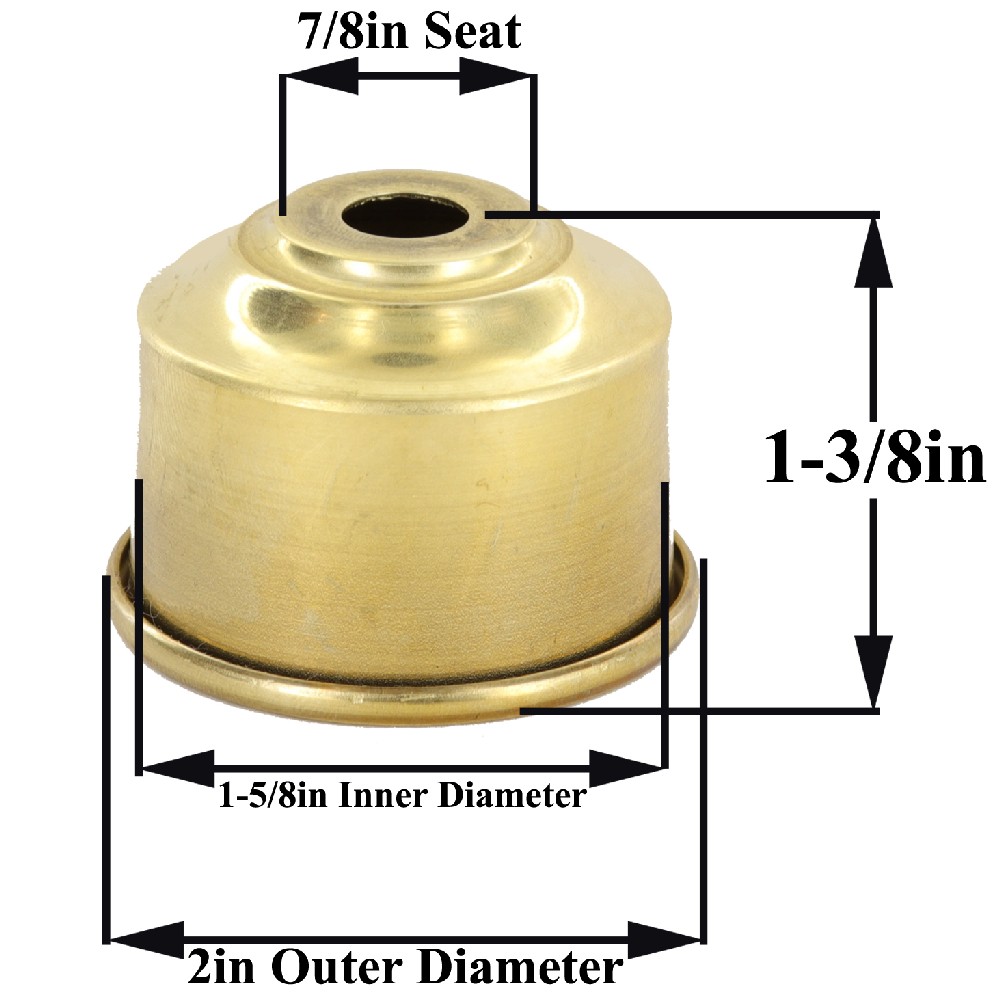 1 3/8"  center hole Details about   2 Cast Brass Light Bulb Surrounds 3.5" diameter
