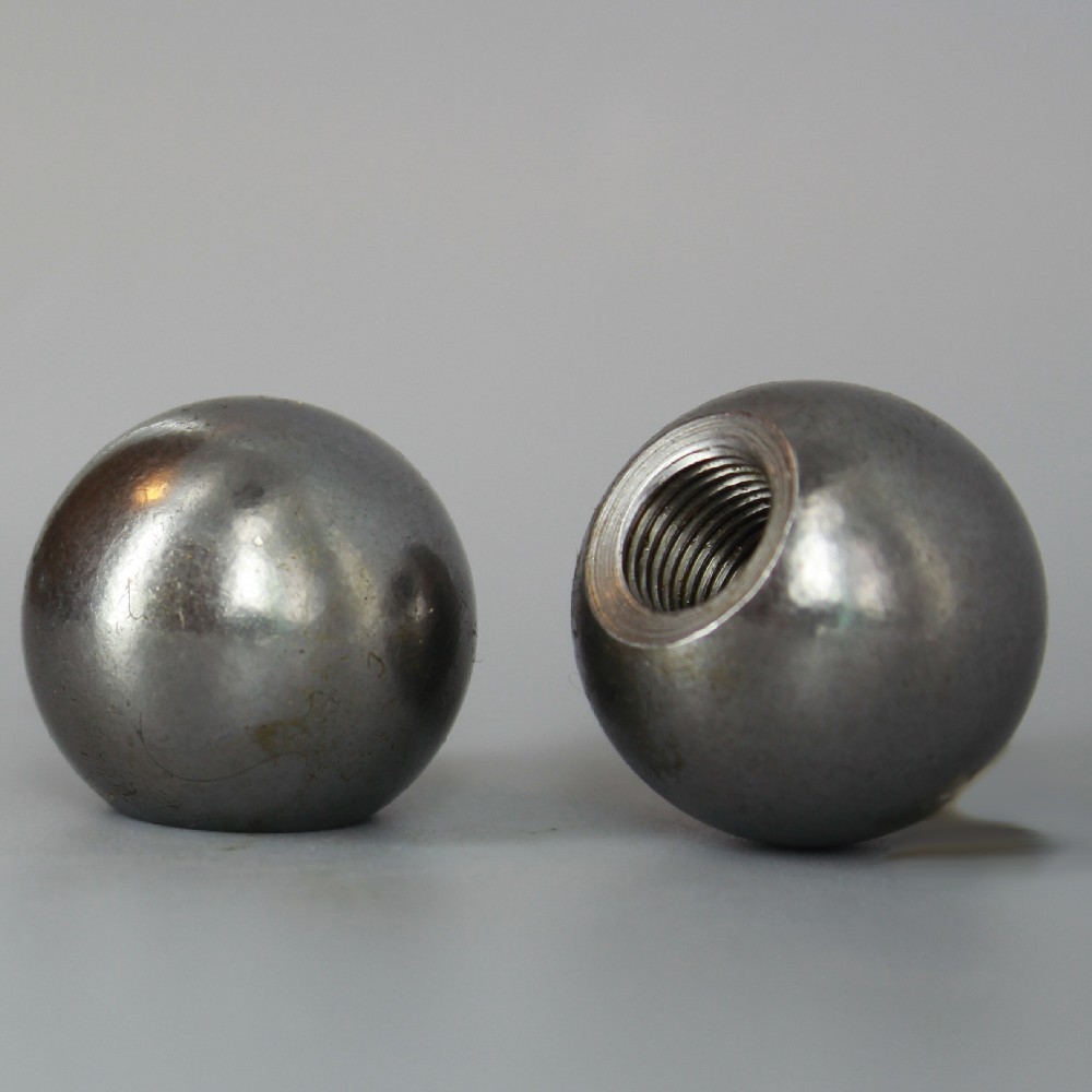 Five 1/" threaded blind tapped 1//4-20 UNC steel ball knobs