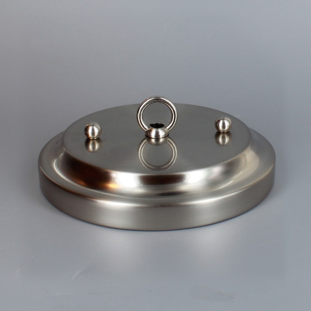 Lamp Parts Lighting Chandelier Brushed Nickel Brushed Nickel Finish 5in Diameter Canopy Kit With 7 16in Center Hole And 2 3 4in Mounting Barholes