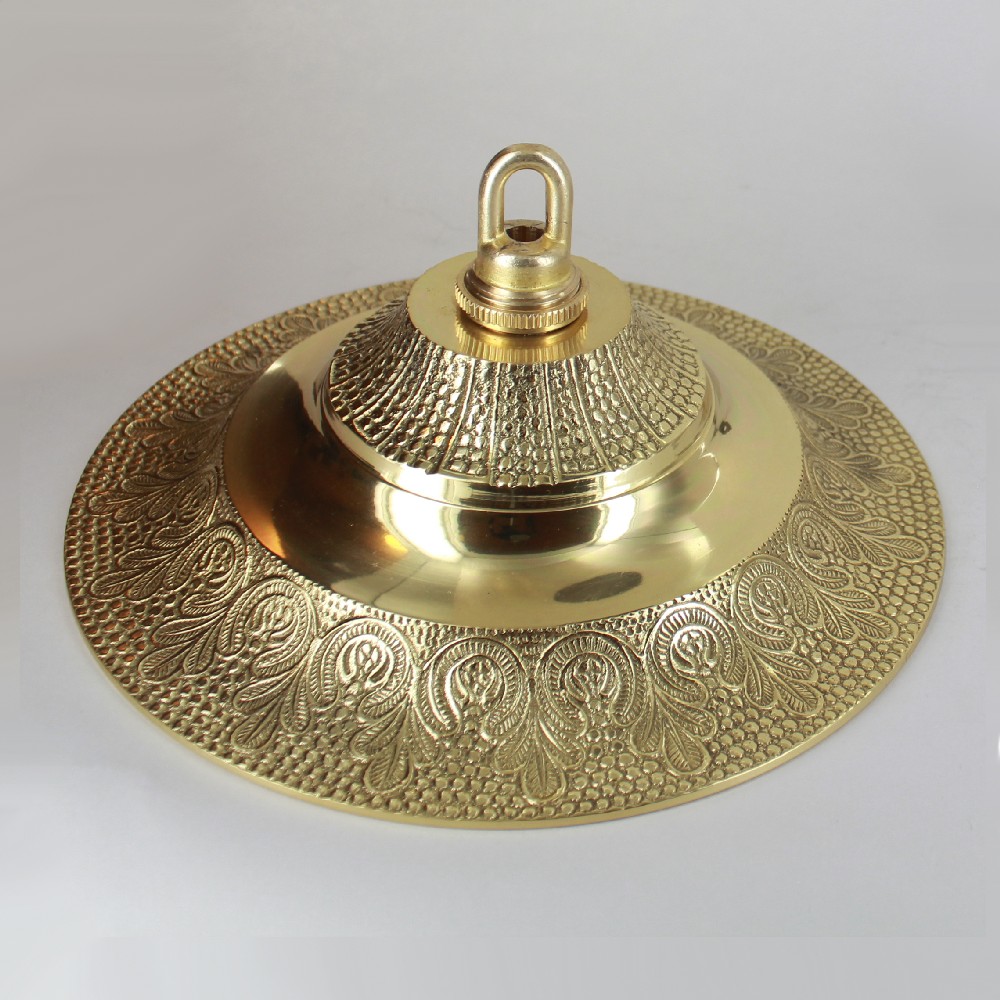 Lamp Parts Lighting Chandelier Polished Brass Polished Brass Finish Cast Um Indian Ceiling Canopy Kit