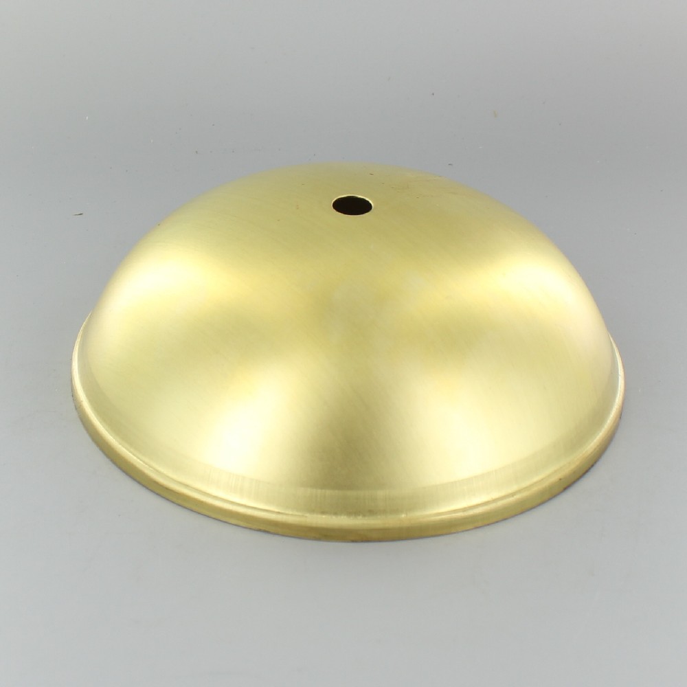 Lamp Parts Lighting Chandelier Unfinished Brass Unfinished Brass Round Dome Canopy With 1 8ips Slip Through Hole