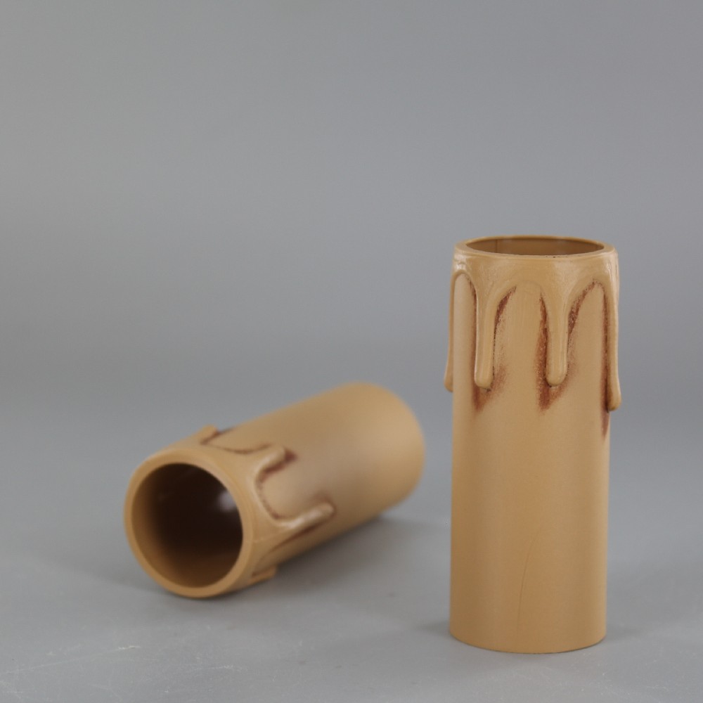 65mm Height X 26mm Diameter Antique Finish Drip Hard Plastic Candle Cover 65mm Height X 26mm Diameter Antique Finish Drip Hard Plastic Candle Cover