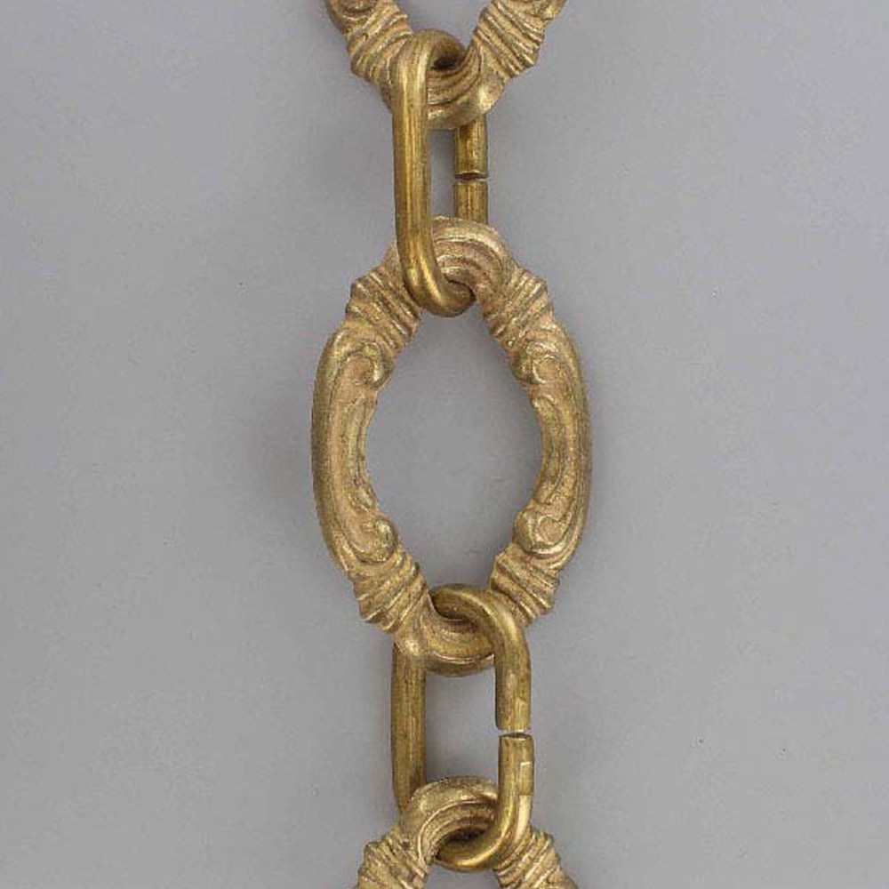 Lamp Parts Lighting Chandelier Unfinished Brass Unfinished Brass Cast Decorative Large Scroll 1 4in Thick Chain