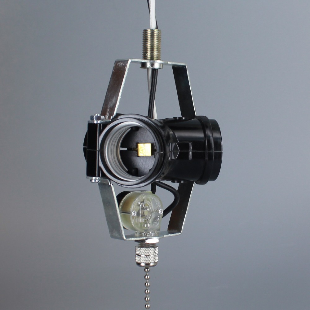 Lamp Parts Lighting Chandelier 1 8m X 3 Light 1 8m X 3 Light Phenolic Cer With Pull Chain Switch And 6in Leads