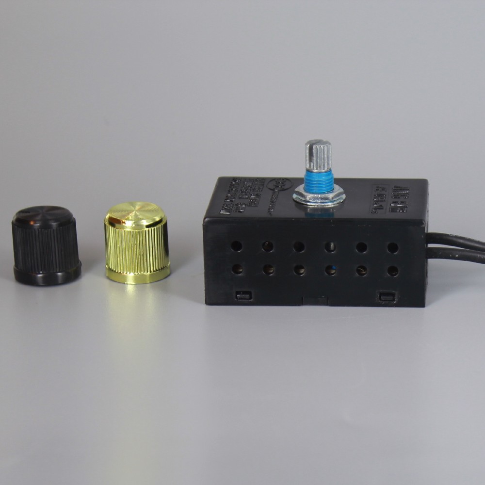 Lamp Parts Lighting Chandelier 300w Max 120v 300w Max 120v Rotary Dimmer Switch With Plastic Housing And 1 4in Long Shank