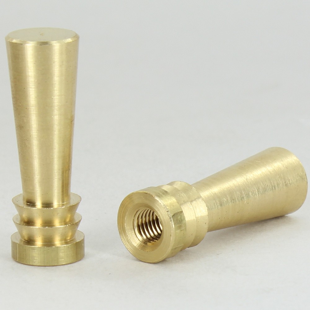 1 4 27 Female Threaded Modern Bat Finial Unfinished Br 1 4 27 Female Threaded Modern Bat Finial Unfinished Br