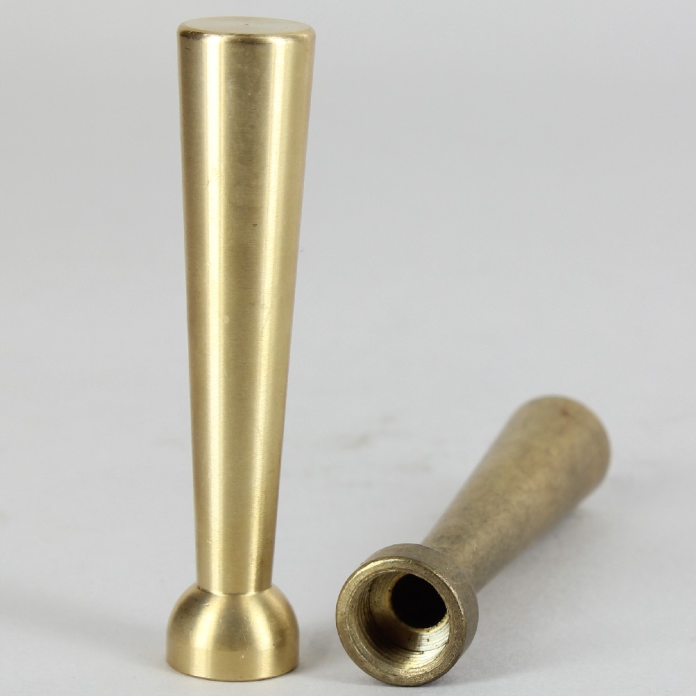 1 8ips Female Threaded Bat Finial Unfinished Br 1 8ips Female Threaded Bat Finial Unfinished Br