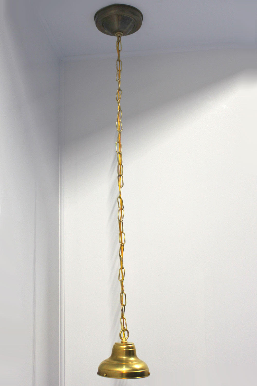 Lamp Parts Lighting Chandelier 6 Inch Holder Ho6d 6 Inch Holder Ho6d Fixture With 3 Ft Brass Chain Ch143 And Canopy Cas34 Unfinished
