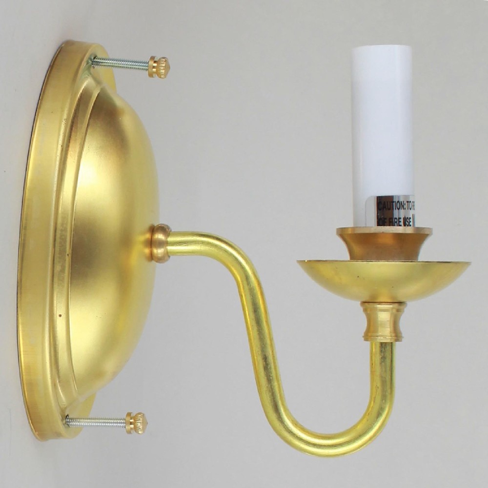 Lamp Parts Lighting Chandelier Single Arm Single Arm Unfinished Solid Brass Candelabra Base Wall Sconce