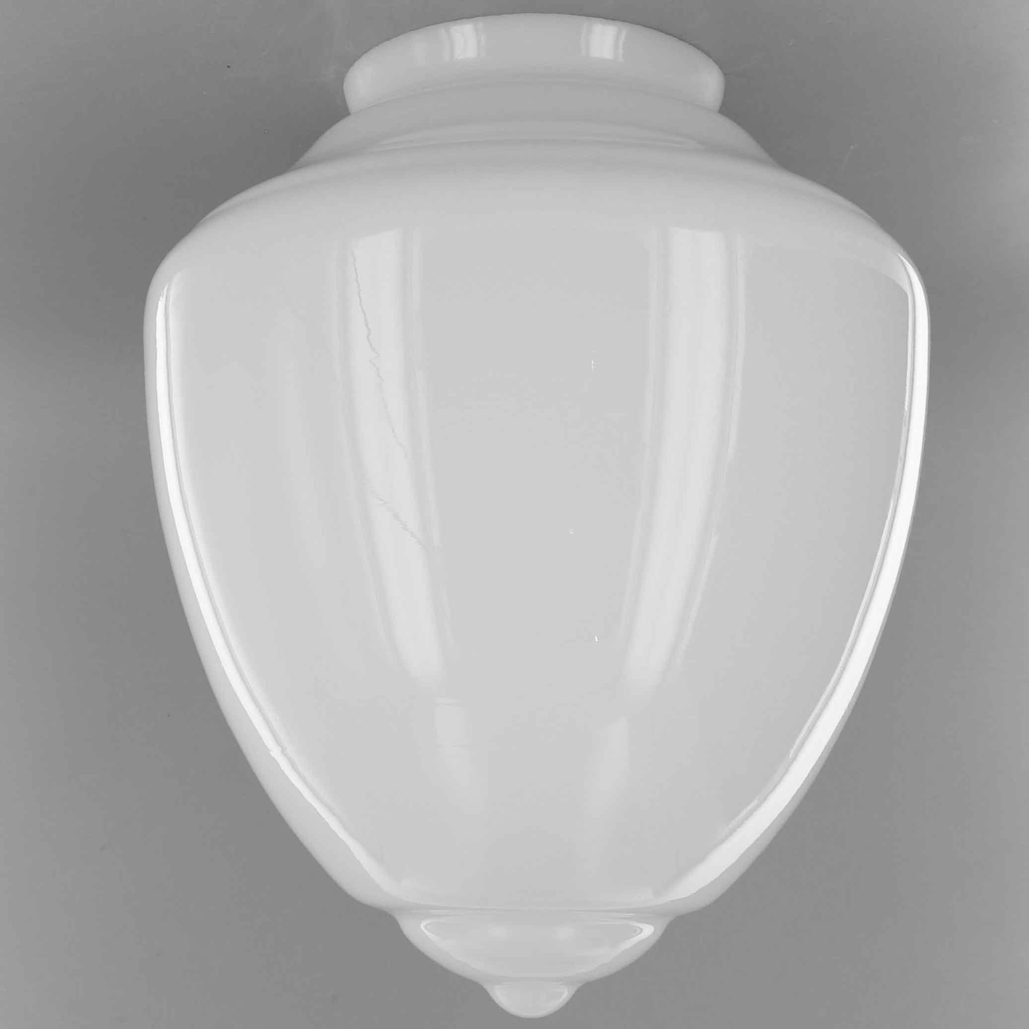Lamp Parts Lighting Chandelier White Plain Acorn White Plain Acorn Glass Shade With 4in Neck