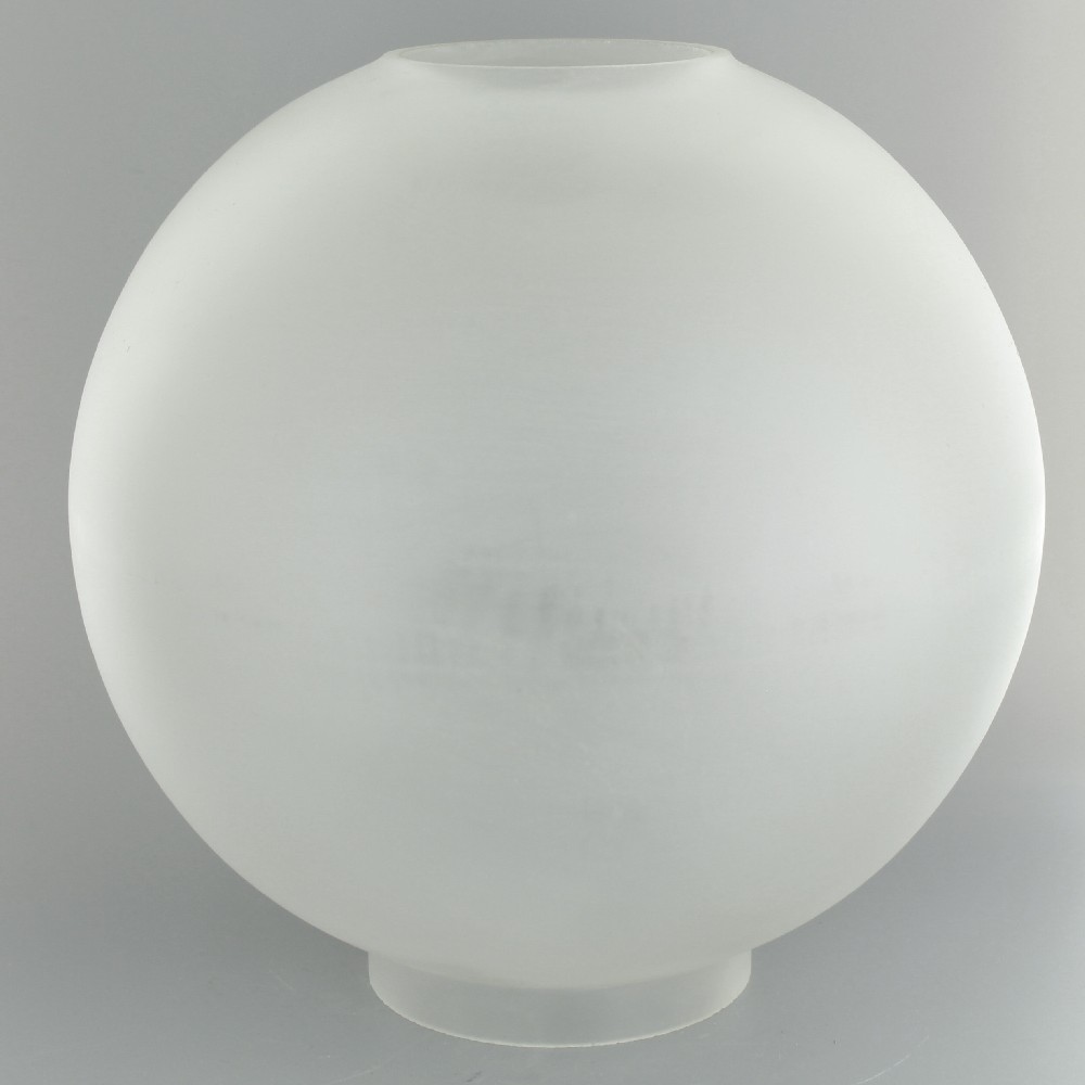 10in Open Plain Frosted Ball With 4in Bottom Er 10in Open Plain Frosted Ball With 4in Bottom Er