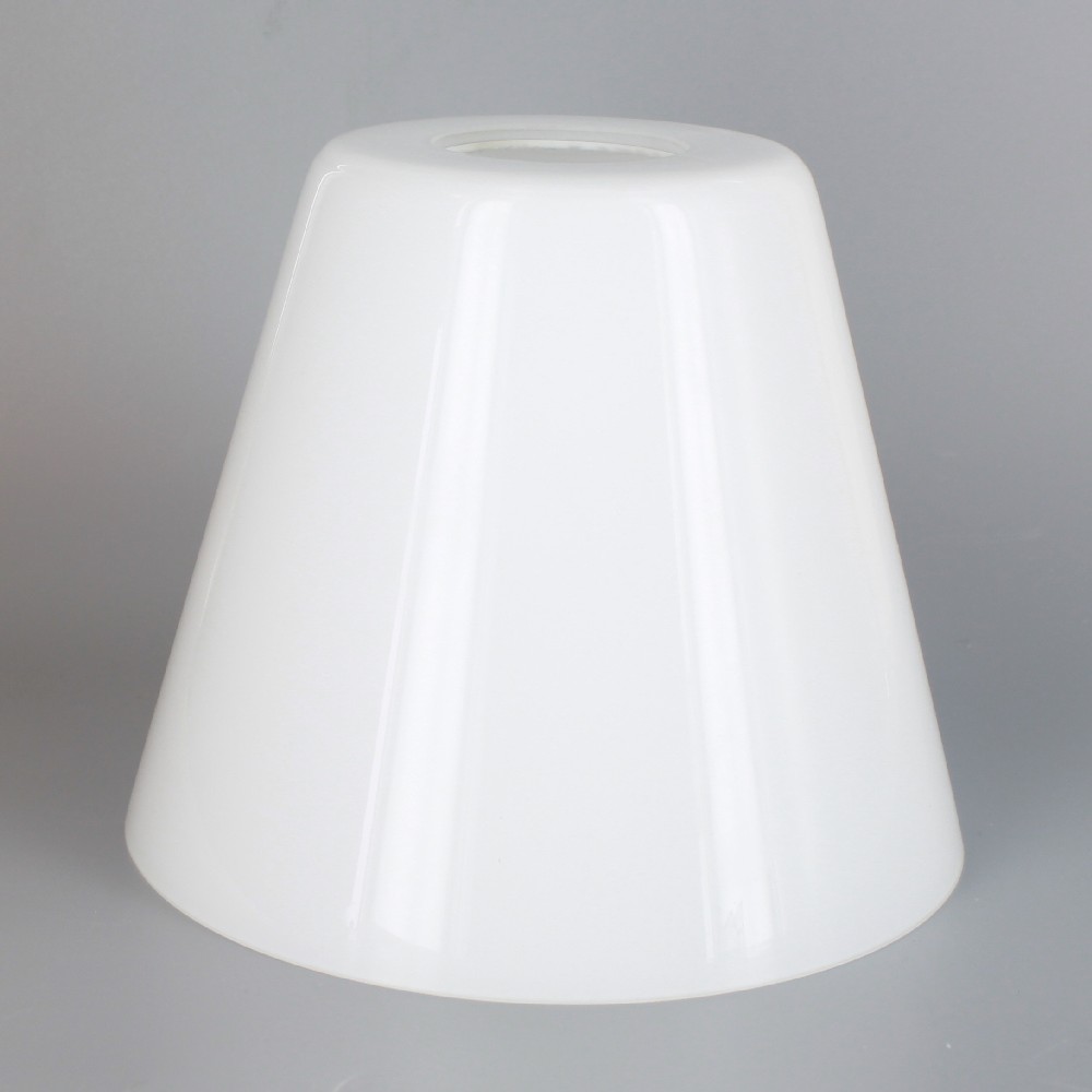 Lamp Parts Lighting Chandelier White Glass Cone White Glass Cone Shade With 1 5 8in Hole For Use Cuc100 Series Cup