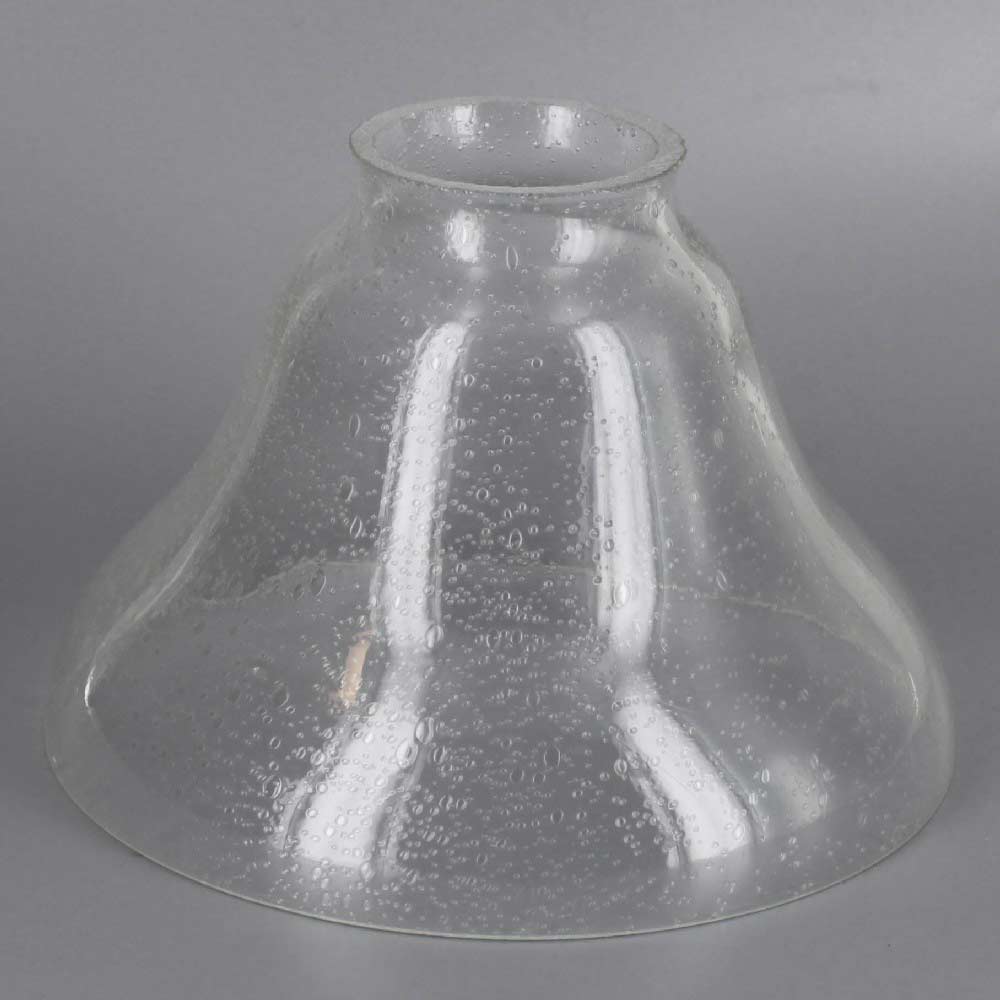 Lamp Parts Lighting Chandelier 6in Bell Shade Bell Shade Seeded Clear With 2 1 4 Neck 6in W X 4in H