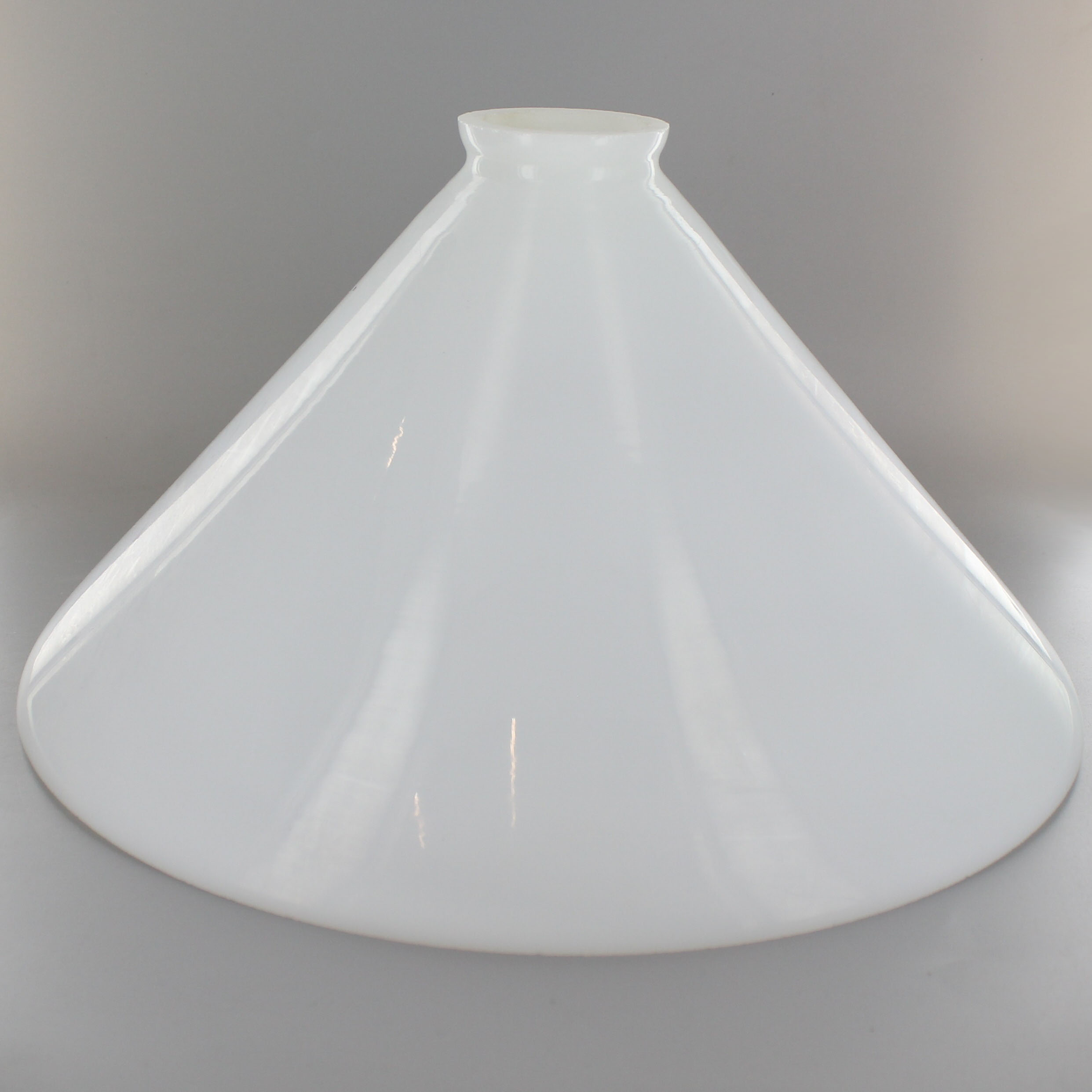 12in White Cone Shade With 2 1 4in Neck