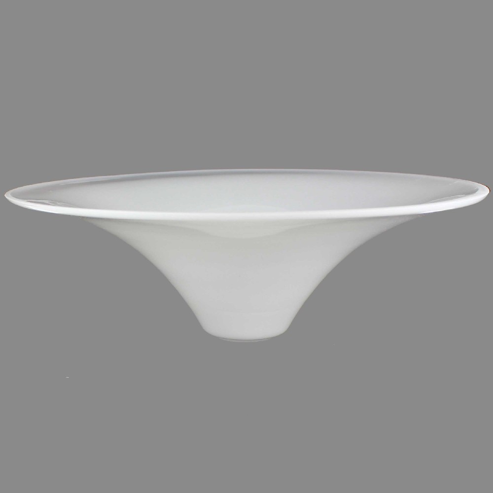15in Opal White Torchiere With 1 5 8in Neck