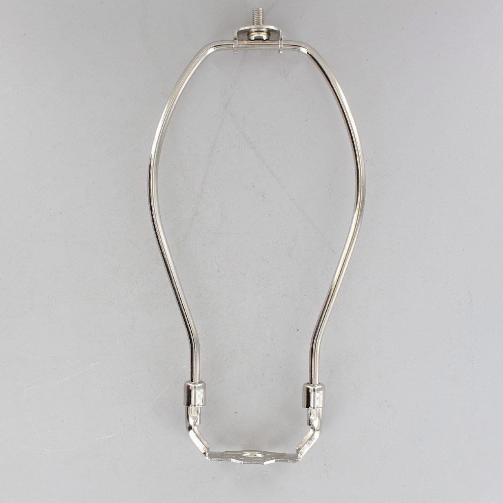 6 1 2in Nickel Plated Regular Duty Lamp Shade Harp With Saddle