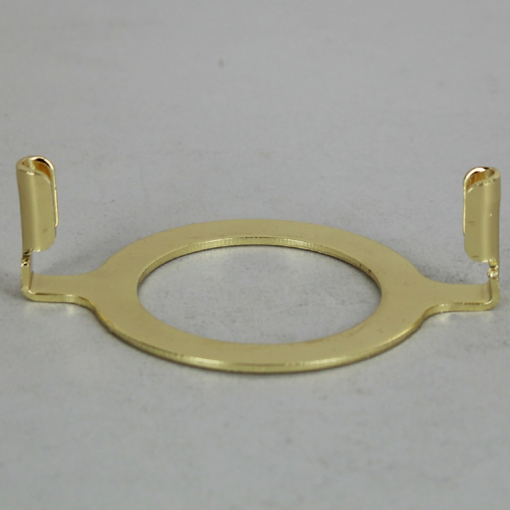 Lamp Parts Lighting Chandelier Brass Plated Light Brass Plated Light Duty Euro Style Harp Adapter Ring
