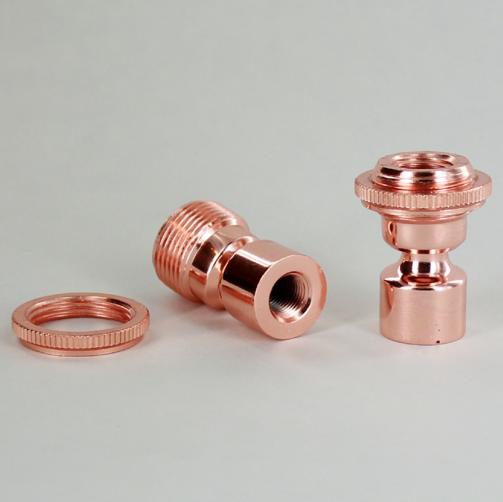 Lamp Parts Lighting Chandelier 1 8ips Female Female Top Polished Copper Finish Hang Straight Kit