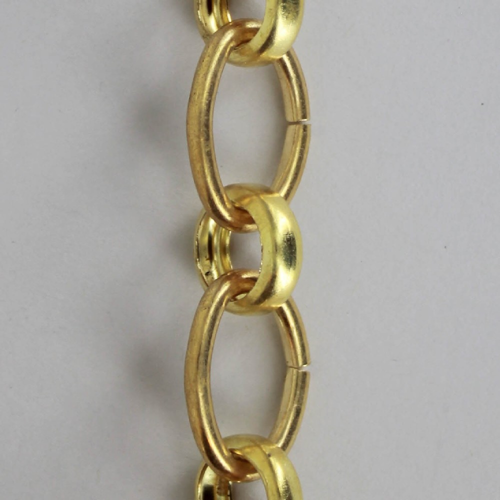 UNFINISHED BRASS SMALL OVAL AND ROUND LINK CHAIN