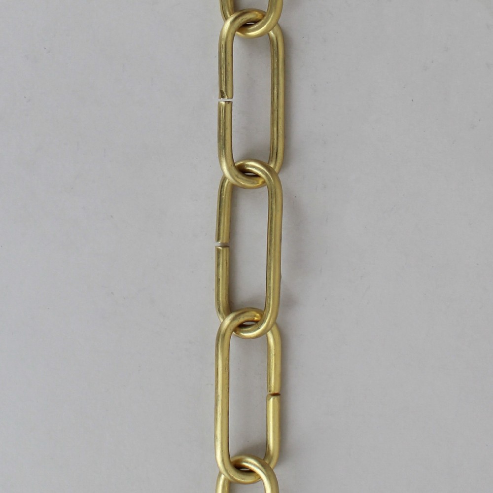 5/32IN THICK UNFINISHED BRASS CHAIN