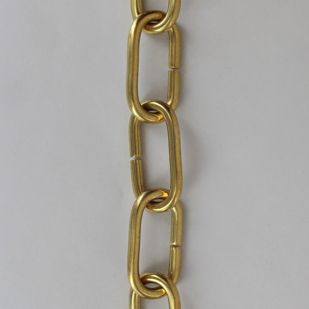 UNFINISHED BRASS SOLID LARGE OVAL 5/16IN. THICK CHAIN