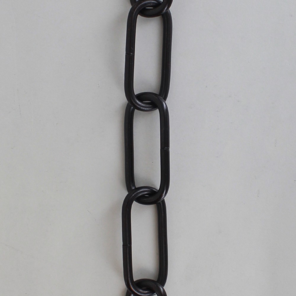 BRONZE PLATED STEEL LONG OVAL 3/16IN. THICK CHAIN