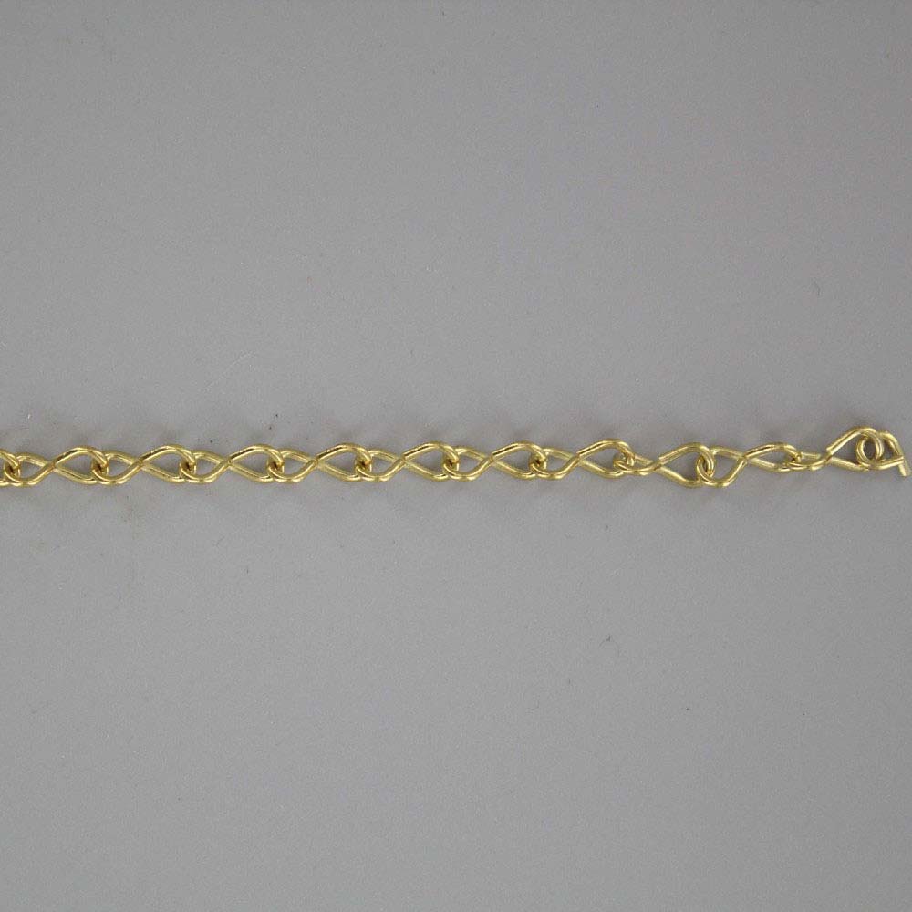 #18 BRASS PLATED STEEL 1/32IN. THICK S/JACK CHAIN