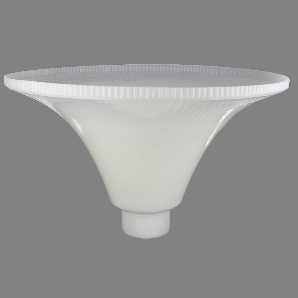 14IN. OPAL WHITE TORCHIERE SHADE WITH 2-5/8IN. NECK